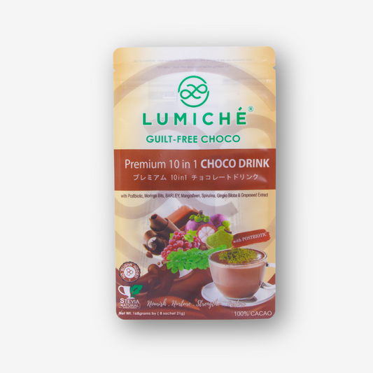 Guilt-Free Choco Premium 10-in-1 Choco Drink with 100% Cacao 8 Sachets